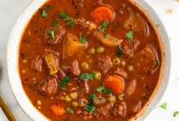 Hearty Vegan Beef-Style Stew with Plant-Based Chunks