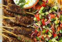 Spiced Lamb Koftas with Tzatziki Sauce