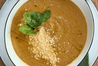 Creamy One-Pot Roasted Eggplant Soup