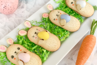 Easter Bunny Milano Cookies Recipe with Chocolate Filling