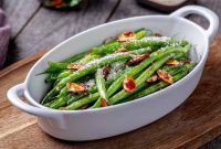 Balsamic Green Beans with Sliced Almonds Recipe
