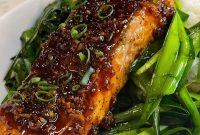 Honey Soy Glazed Salmon with Sesame and Ginger