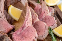 Grilled Rack of Lamb with Garlic-Herb Crust