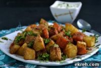 Crispy Baked Vegetables with Garlic and Herbs