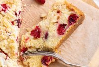 Cranberry Orange Coffee Cake Recipe with Citrus Glaze