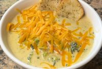 Homemade Creamy Broccoli Cheddar Soup Recipe