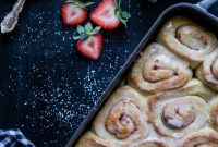 Homemade Strawberry Cinnamon Rolls Recipe with Rosé Icing
