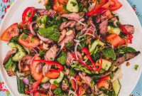 Grilled Thai Beef Salad (Yum Nua) with Lime and Chilies