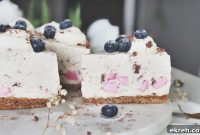 Creamy Ambrosia Cheesecake Recipe with Coconut and Marshmallows