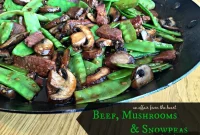 Asian Beef Stir Fry with Mushrooms and Snow Peas