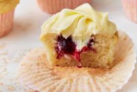 Mixed Berry Cupcakes Recipe with Vanilla Buttercream