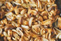 Garlic Butter Sauteed Mushrooms with Caramelized Onions