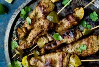 Grilled Citrus Mojo Pork Tenderloin Skewers
