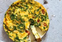 Fluffy Spinach Frittata Recipe