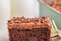 Moist Fudgy Chocolate Poke Cake Recipe