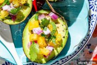Avocado Pineapple Salsa Boats: Tropical Party Appetizer