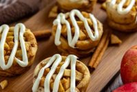 Apple Pie Filled Cinnamon Rolls with Caramel Glaze