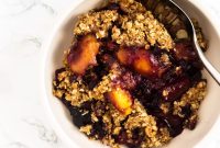 Chai-Spiced Mango and Blueberry Crisp Recipe