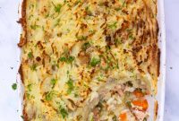 Creamy Salmon Pie with Dill and Puff Pastry