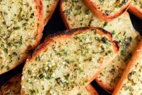Crispy Sourdough Garlic Toast with Herb Butter