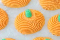 Piped Pumpkin Shortbread Cookies Recipe
