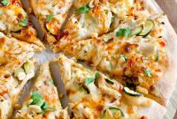 Thai Chicken Pizza with Peanut Sauce Recipe