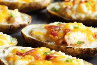 Classic Twice-Baked Potatoes with Cheddar and Chives