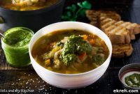 Classic Provencal Vegetable Soup with Pistou