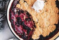 Classic Blueberry Rhubarb Cobbler Recipe