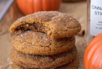 Chewy Brown Butter Pumpkin Snickerdoodle Cookies Recipe
