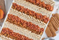 Peach and Biscoff Sheet Cake Recipe
