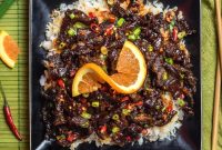 Crispy Orange Beef with Spicy Glaze