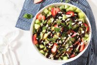 Strawberry and Melon Salad with Mint and Lime