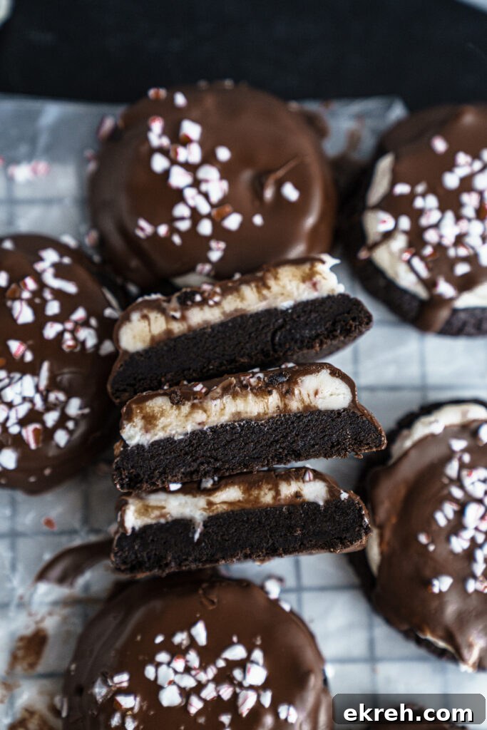 Peppermint Bark Chocolate Cookies Recipe with Candy Cane Pieces 6 img 10384 5