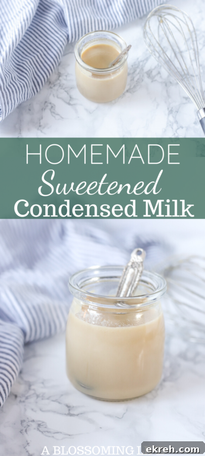 Homemade Sweetened Condensed Milk Recipe 7 two pictures of homemade sweetened condensed milk