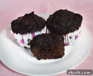 Paleo Chocolate Cupcakes. Light and fluffy chocolate cupcakes topped with a healthy frosting