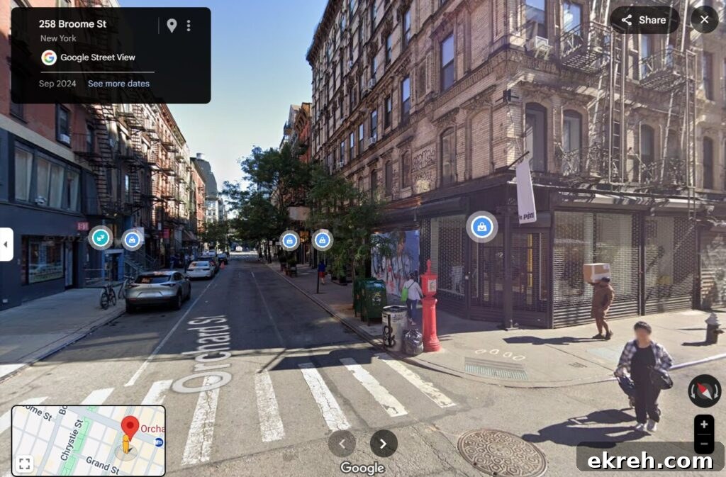 Street view of Orchard Street