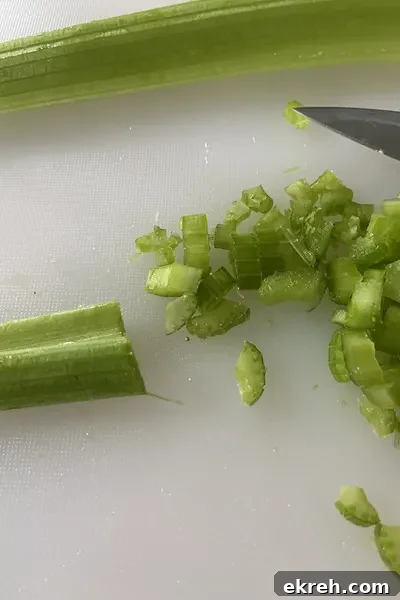 finely chopped celery