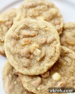 closeup of butterscotch cookies