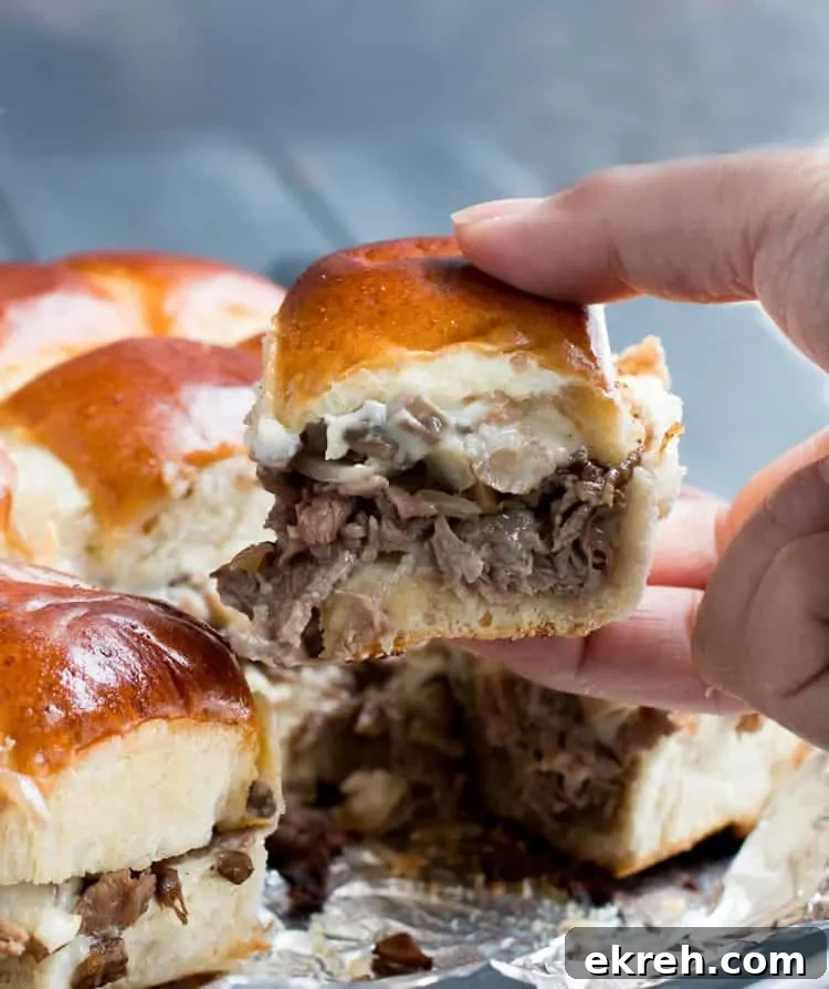 Philly Cheesesteak Sliders with Free Printable Recipe Card 11 Philly Cheesesteak Sliders. Tender shaved steak, fried onions and mushrooms, melty cheese and a buttery toasted bun make these sliders a delicious choice for game day. Free printable pennants make them fun!