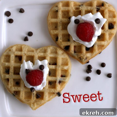 Gluten-free Chocolate Chip Waffles Recipe. They're dairy-free too!