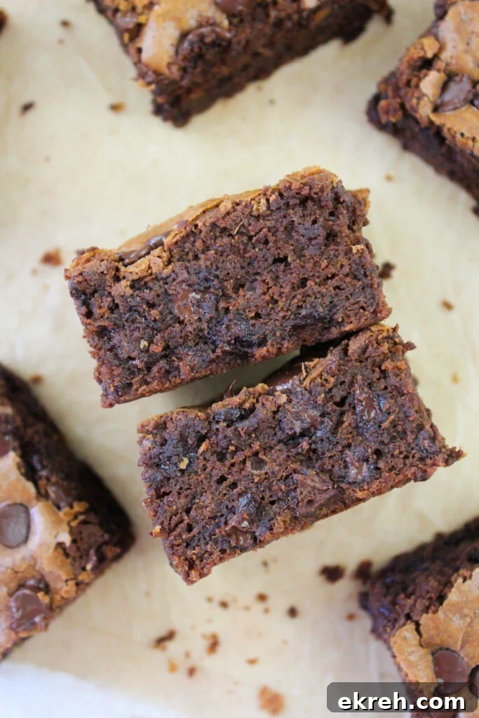 Decadent Fudgy Pumpkin Brownies Recipe 2 Pumpkin brownies on a plate