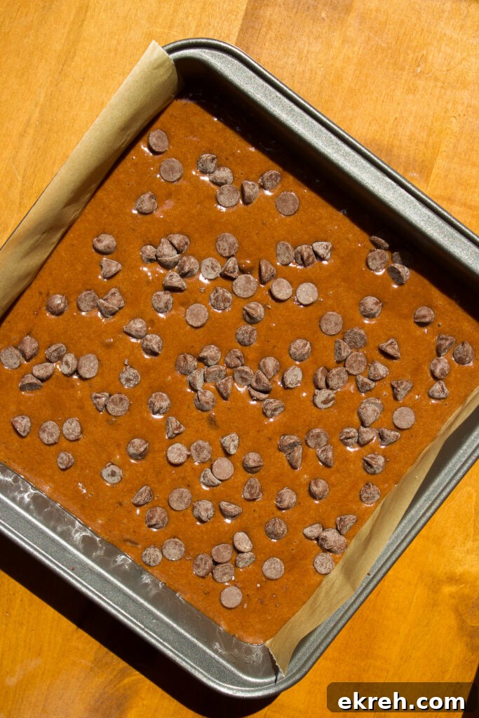 Decadent Fudgy Pumpkin Brownies Recipe 7 Brownies ready to bake