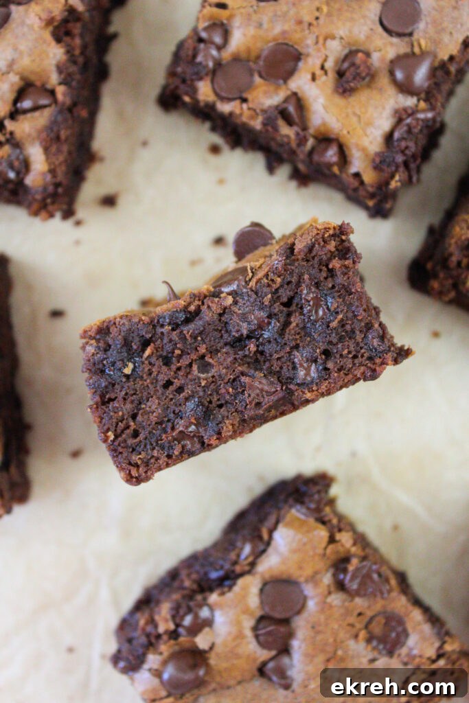 Decadent Fudgy Pumpkin Brownies Recipe 8 Stack of pumpkin brownies
