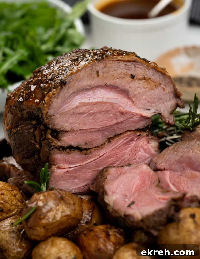 Boneless lamb roast