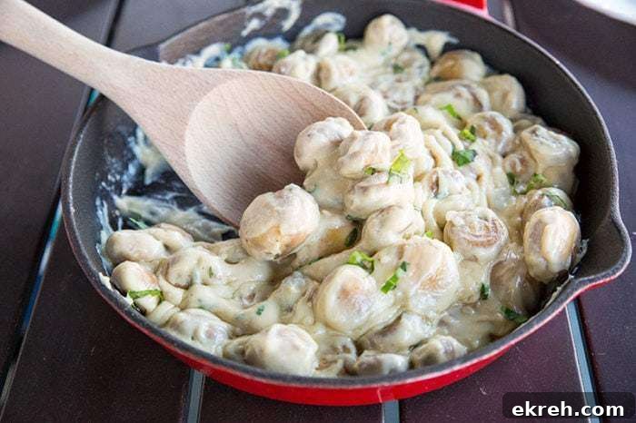 Low Carb Creamy Parmesan Garlic Sautéed Mushrooms