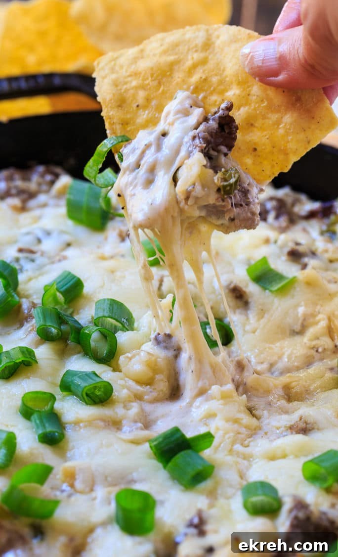Philly Cheesesteak Dip Recipe: Creamy Hot Appetizer 6 Philly Cheese Steak Dip