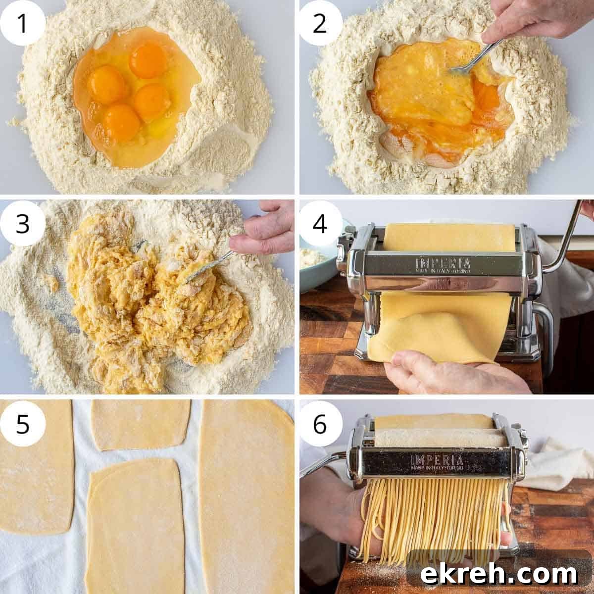 A 6 step photo collage showing how to make this recipe.