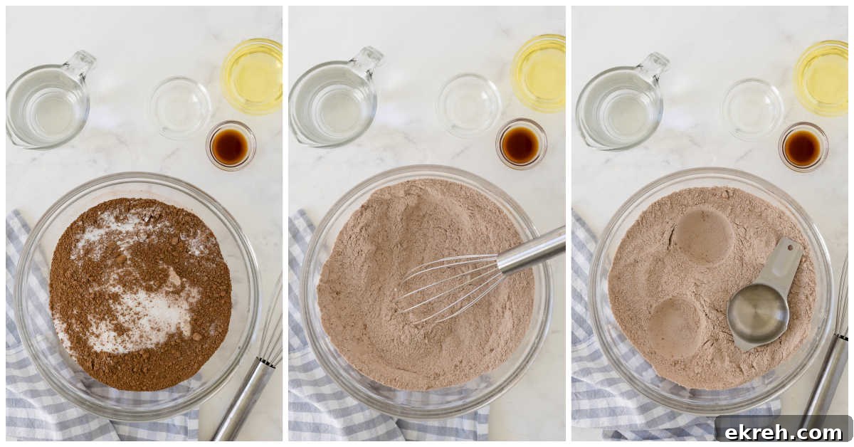 Dry ingredients prepared to make the recipe.