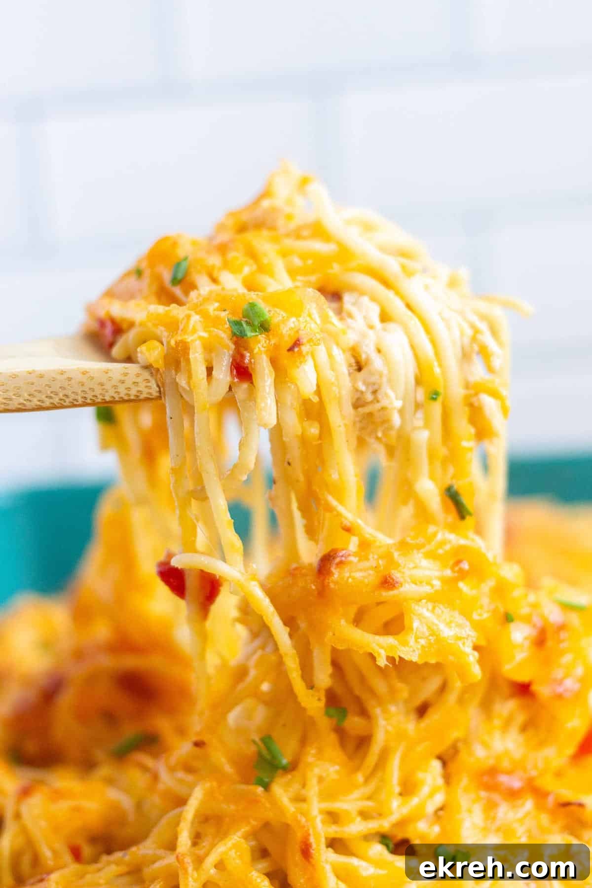 Baked chicken spaghetti.